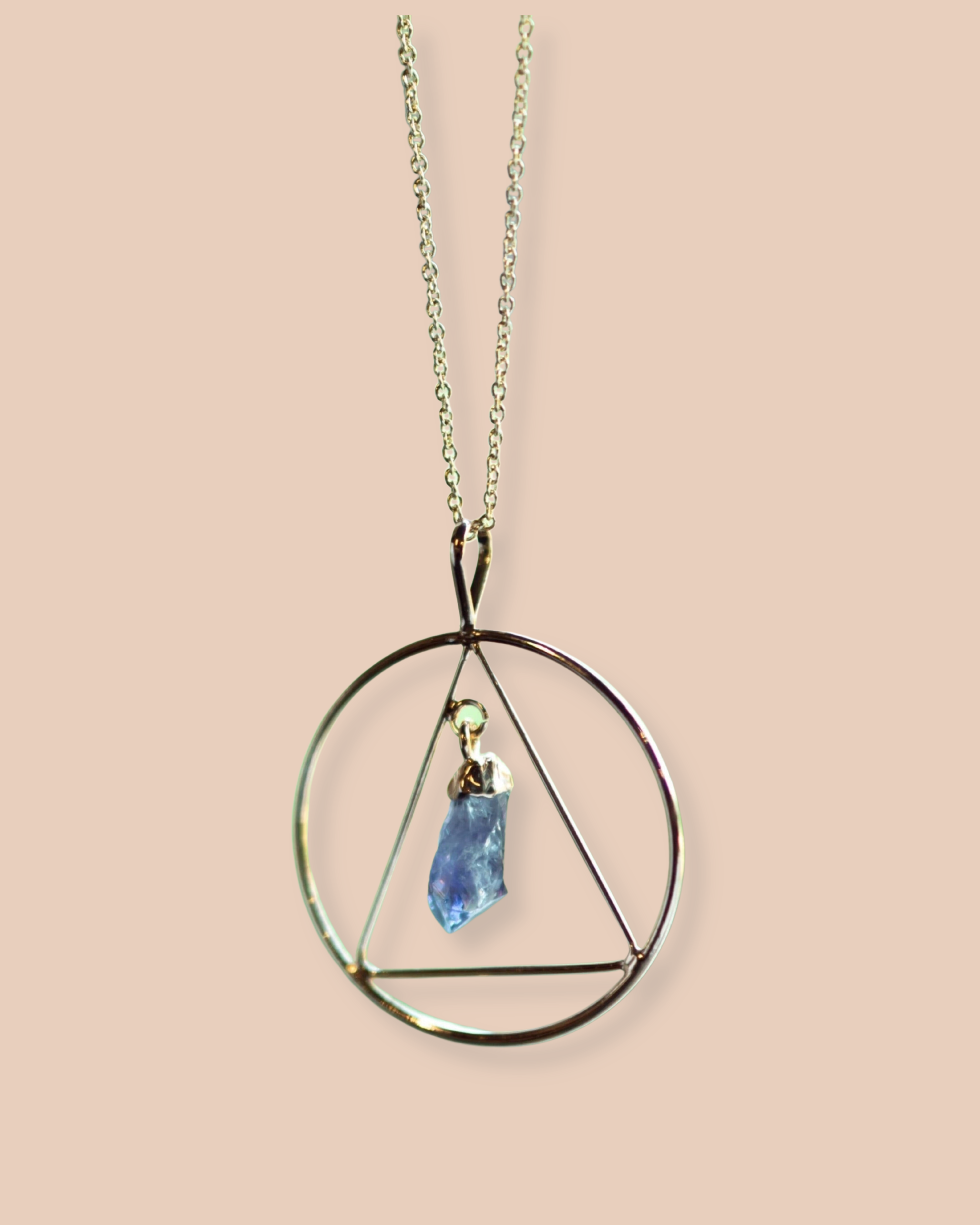 Amethyst Triangle Pendant